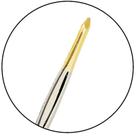 Pinça Fina Dourada Profissional para Sobrancelhas TW-195DHG Klass Vough