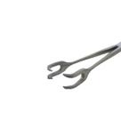 Pinca inox lahey 25cm 2x2 dentes para colo uterino