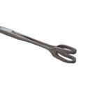 Pinca inox tentaculo 25cm 2x2 dentes para colo uterino