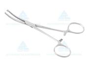 Pinça Kocher Curva 14Cm Aço Inoxidável