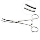 Pinça Kocher Curva 16cm Aço Inox