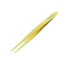 Pinça para Sobrancelhas Ponta Fina Dourada Dilcintia T-5001PF-GD - Alta Precisão e Design Ergonômico