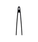 Pinça Pegador Multiuso de Silicone 22cm Preto Oikos