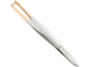 Pinça Ponta Reta Dourada Kiss NY - Straight Tweezer