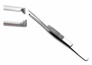 Pinça Reta De Ponta Quadrada 20cm Laboratório Salões Oficina