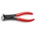 Pinças de corte final KNIPEX vermelhas e prateadas 16cm