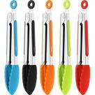 Pinças de silicone Mudder Mini de 7 polegadas para salada, grelhar e fritar
