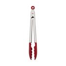 Pinças de Silicone Vermelhas KitchenAid - 30cm - Aço Inoxidável