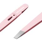 Pinças de sobrancelhas MR.GREEN Colorful Beauty Fine Hairs Puller Ferramentas de maquiagem Remoção de clipes de sobrancelhas inclinados de aço inoxidável (rosa)