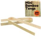 Pinças descartáveis de bambu BambooMn 3.9 Mini 200 peças