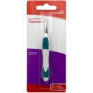Pinças LEADER Slant Tip Precision em aço inoxidável