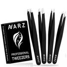 Pinças NARZ Professional em Aço Inoxidável para Pêlos Faciais