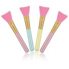 Pincéis aplicadores de máscara facial Cuttte Silicone 4 unidades - pêssego
