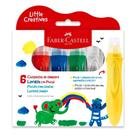 Pincéis com Guache Lavável Jumbo 6 Cores FABER-CASTELL