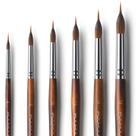 Pincéis de aquarela Fuumuui Professional, 6 unidades com Kolinsky Sable Pincéis de aquarela Fuumuui Professional, 6 unidades com Kolinsky Sable