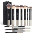 Pincéis de maquiagem MAANGE Professional Synthetic 13 unidades com estojo