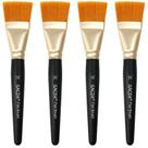Pincéis de pintura GACDR 38mm planos para pintura acrílica 4 peças