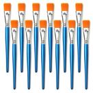 Pincéis de pintura GACDR de 1 polegada plana para pintura acrílica x12