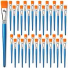 Pincéis de pintura GACDR planos de 1 polegada para acrílico, aquarela, óleo