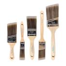 Pincéis de pintura Pro Grade, 5 peças, planos e angulares para látex e óleo