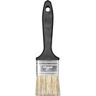 Pincel 2", com Cerdas Gris, Cabo Preto, Batalha, 300/5, Atlas