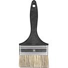 Pincel 4", com Cerdas Gris, Cabo Preto, Batalha, 300/9 Atlas