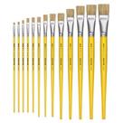 Pincel Artístico Chato Tigre Ref. 815 Kit C/13 Numerações