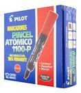 Pincel Atômico Pilot 1.100-p Vermelho - Cx C/ 12 Un.