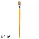 Pincel Chato Condor Ref. 456-16 com Cabo Longo Amarelo Pincel Chato Condor Ref. 456-16 com Cabo Longo Amarelo