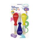 Pincel com pega ergonomico ponta redonda colorjoy c/03un - Leonora
