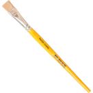 Pincel Compel Chato Cerda Branca 14 - Kit C/6 PC