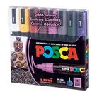 Pincel Dark Colors Posca PC-5M Com 8 Cores Uniball