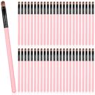 Pincel de maquiagem Patelai Small Concealer 48 peças rosa