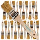 Pincel de pintura Pro Grade Chip, pacote com 24, 2,54 cm, marrom claro