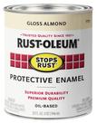 Pincel de pintura Rust-Oleum interrompe a ferrugem em amêndoa brilhante 946 ml