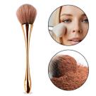 Pincel Ergonômico Multicolor Cerdas Grandes Pompom Macias Maquiagem Pó Blush Contorno Make Rosto