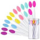 Pincel esfoliante para lábios Patelai Silicone de dupla face 24 unidades