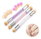 Pincel Esfumar Unhas Degrade Nail Art Ponta Dupla Pincel Esfumar Unhas Degrade Nail Art Ponta Dupla