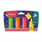 Pincel marca texto Pixel Party estojo 4 cores 743602 - Maped
