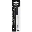 Pincel marcador permanente 1,0mm, Preto PY230200-1 Oval 1 UN