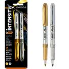 Pincel Marcador Permanente BIC Marking Intensity Cores Metálicas 1 Prata + 1 Dourado Com Grip para Convite Pincel Marcador Permanente BIC Marking Intensity Cores Metálicas 1 Prata + 1 Dourado Com Grip para Convite