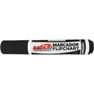 Pincel Marcador Permanente FLIP CHART Recarregável Preto Caixa com 12