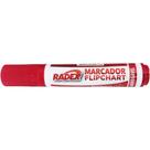 Pincel Marcador Permanente FLIP CHART Recarregável Vermelho Caixa com 12