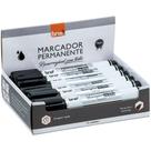 Pincel Marcador Permanente Linha Prime Recarregável Preto CX com 12