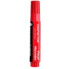 Pincel marcador permanente traco grosso vermelho - compactor