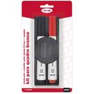 Pincel Marcador Quadro Branco 3,0mm apagador Preto Vermelho