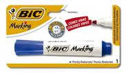 Pincel Marcador Quadro Branco Bic Canetao Caneta Azul Recarregável