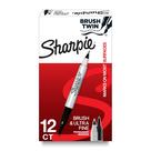 Pincel Marker Sharpie Twin Permanent Black 12 unidades