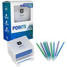 Pincel Microaplicador Points Médio Azul + Dispenser - SDI
