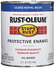 Pincel Paint Rust-Oleum interrompe a ferrugem em azul royal brilhante